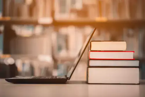 Books and a computer