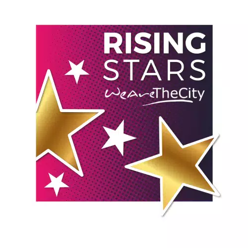 Logotyp We are the city Rising Stars award