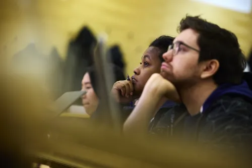 Students listening to lecture