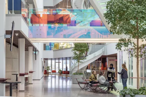Interior of Neo, a research building in Campus Flemingsberg