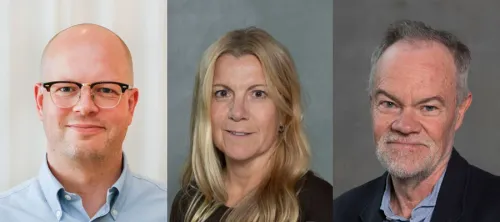 Collage portraits of three researchers at ARC.