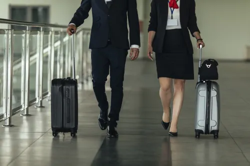 CAbi crew walking with luggage
