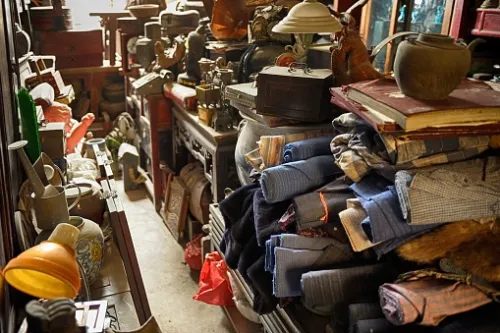 Picture of the home of a person with hoarding difficulties