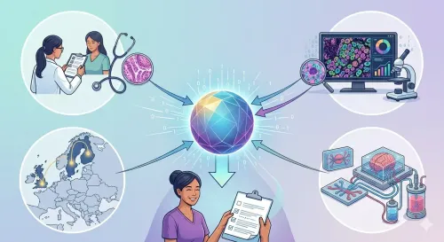 illustration with women and cells