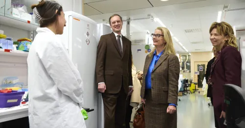 Ministerial visit by Lotta Edholm.