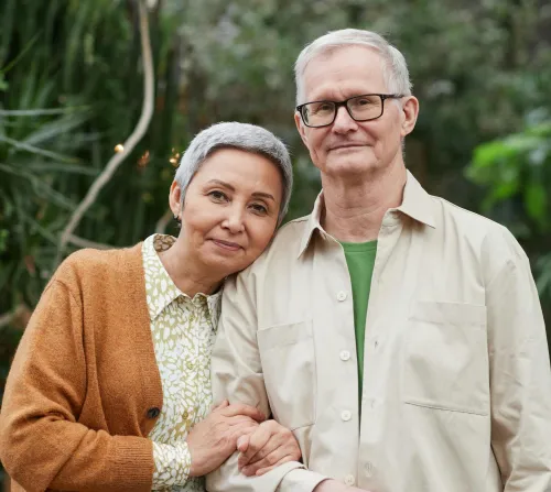 a middle aged couple