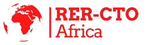 Logo with the text RER-CTO Africa in red