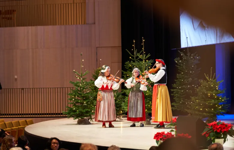 The lecture started with a live musical introduction.