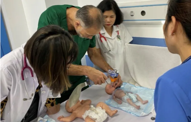 Neonatal resuscitation simulation training with neonatal team with focus on preterms